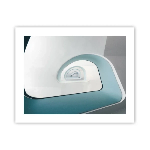 Poster - Naar de bodem van de blauwe - 50x40 cm