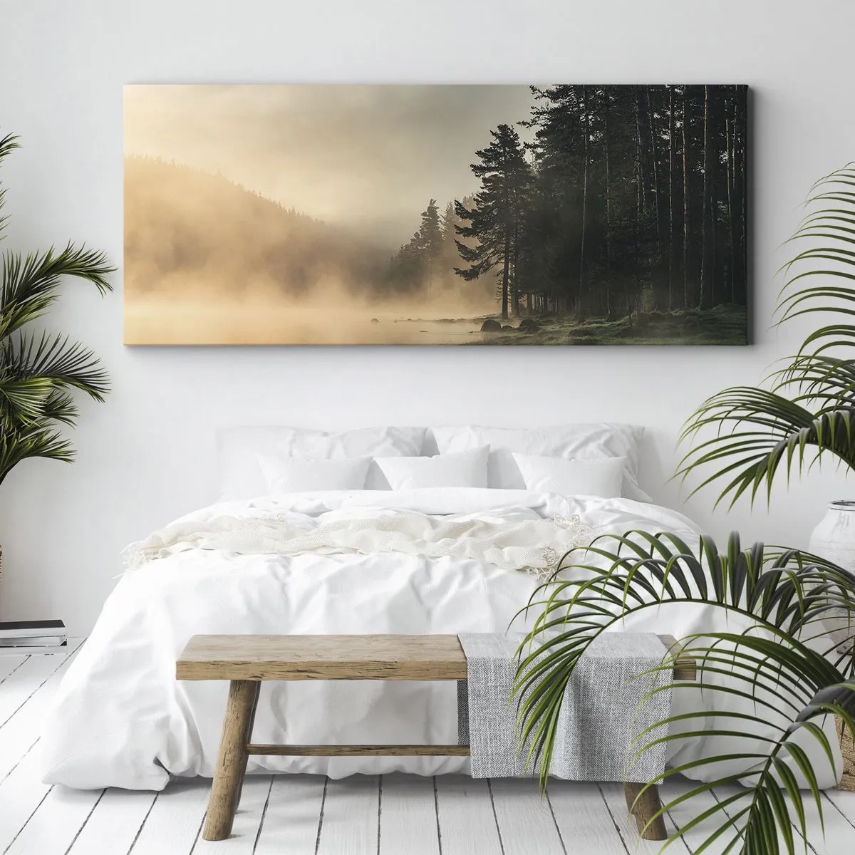 Schilderen op canvas - De geboorte van de dag - 100x40 cm