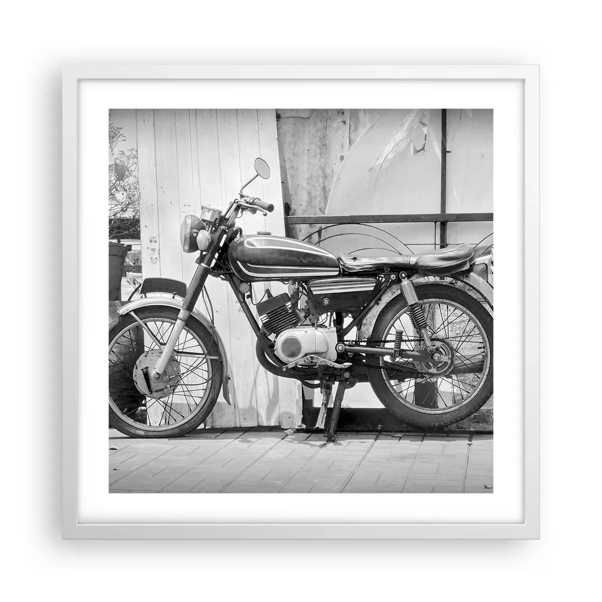 Poster in een witte lijst - Klassiek boven alles - 50x50 cm