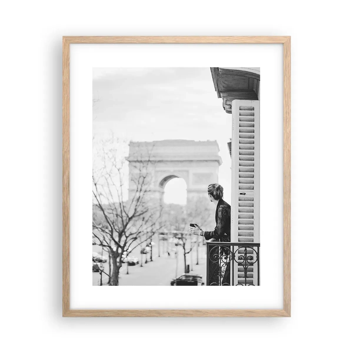 Een poster in een licht eiken lijst - Een kamer met uitzicht - 40x50 cm