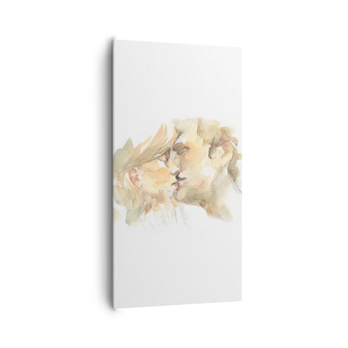 Schilderen op canvas - De helft gevonden? - 65x120 cm