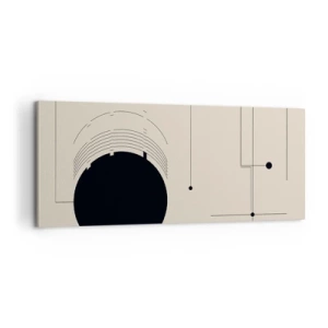 Schilderen op canvas - Een flexibele en dynamische compositie - 100x40 cm