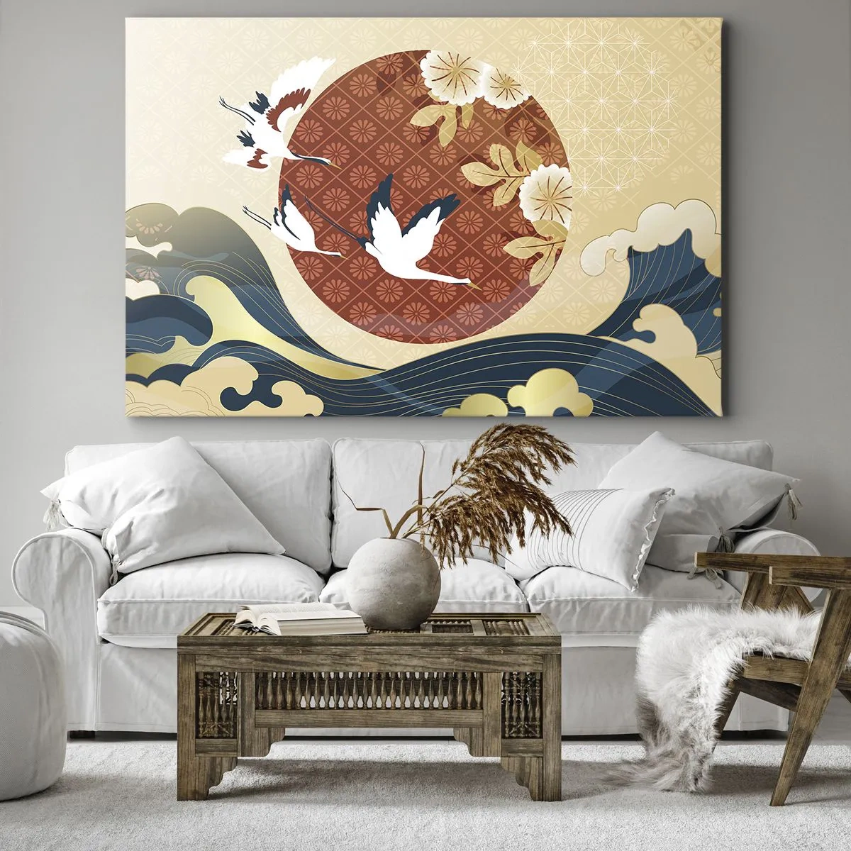 Schilderen op canvas - Japans sprookje - 120x80 cm