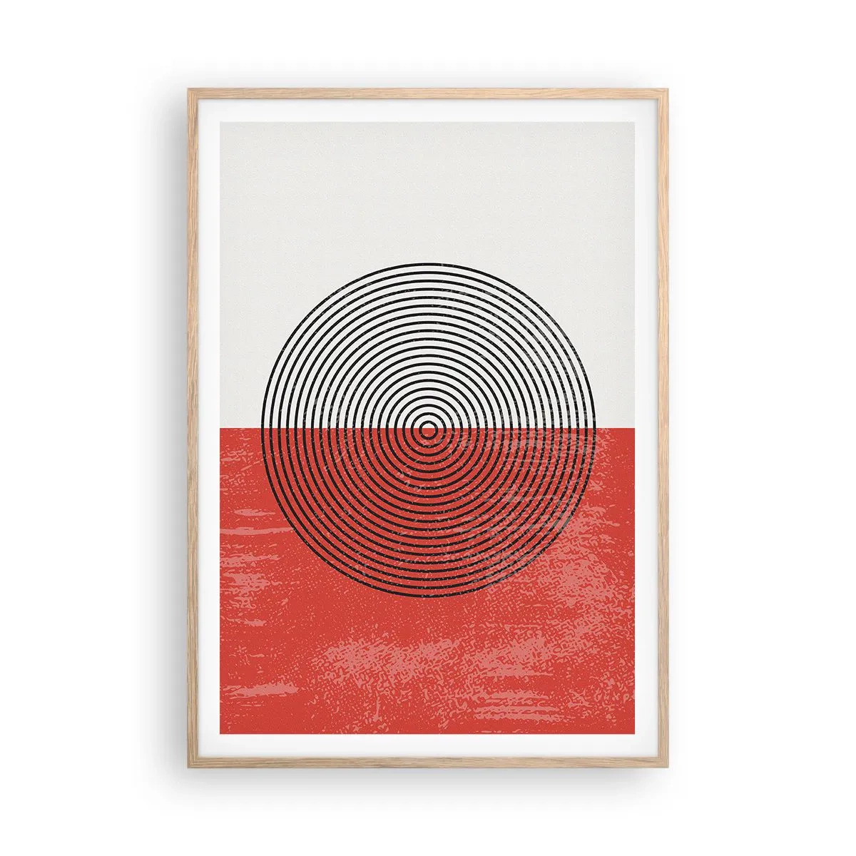 Een poster in een licht eiken lijst - Op de kop geslagen - 70x100 cm