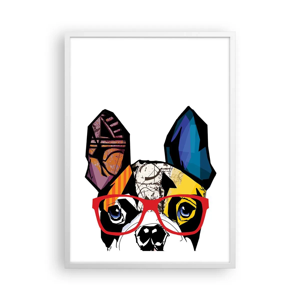 Poster in een witte lijst - intellectueel - 50x70 cm