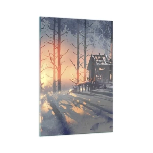 Schilderen op glas - Alleen de zon kijkt hier naar binnen - 70x100 cm