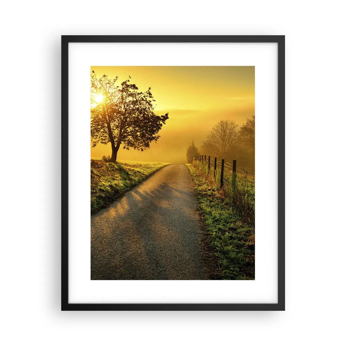 Poster in een zwarte lijst - Honingmiddag - 40x50 cm