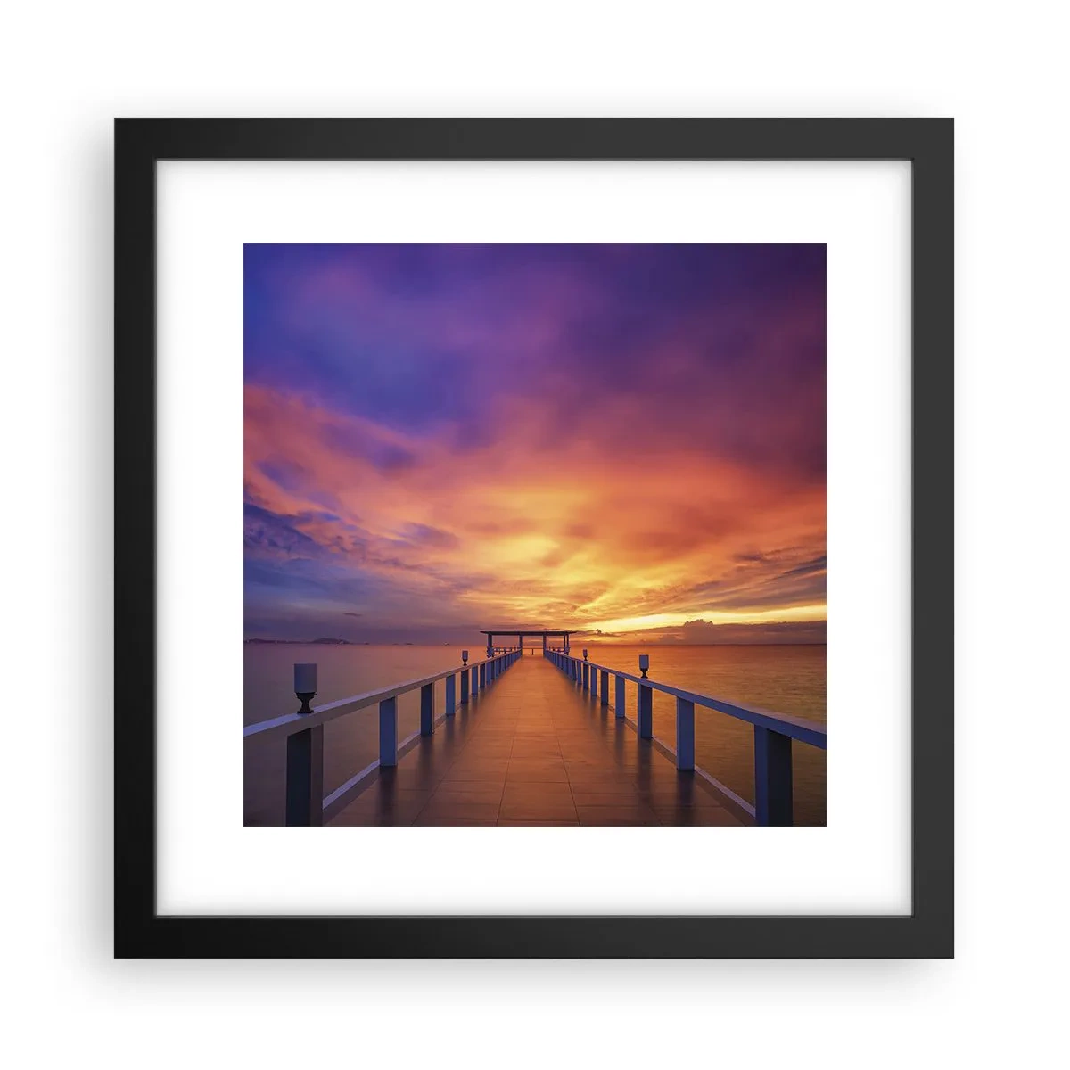 Poster in een zwarte lijst - Zonder einde - 30x30 cm