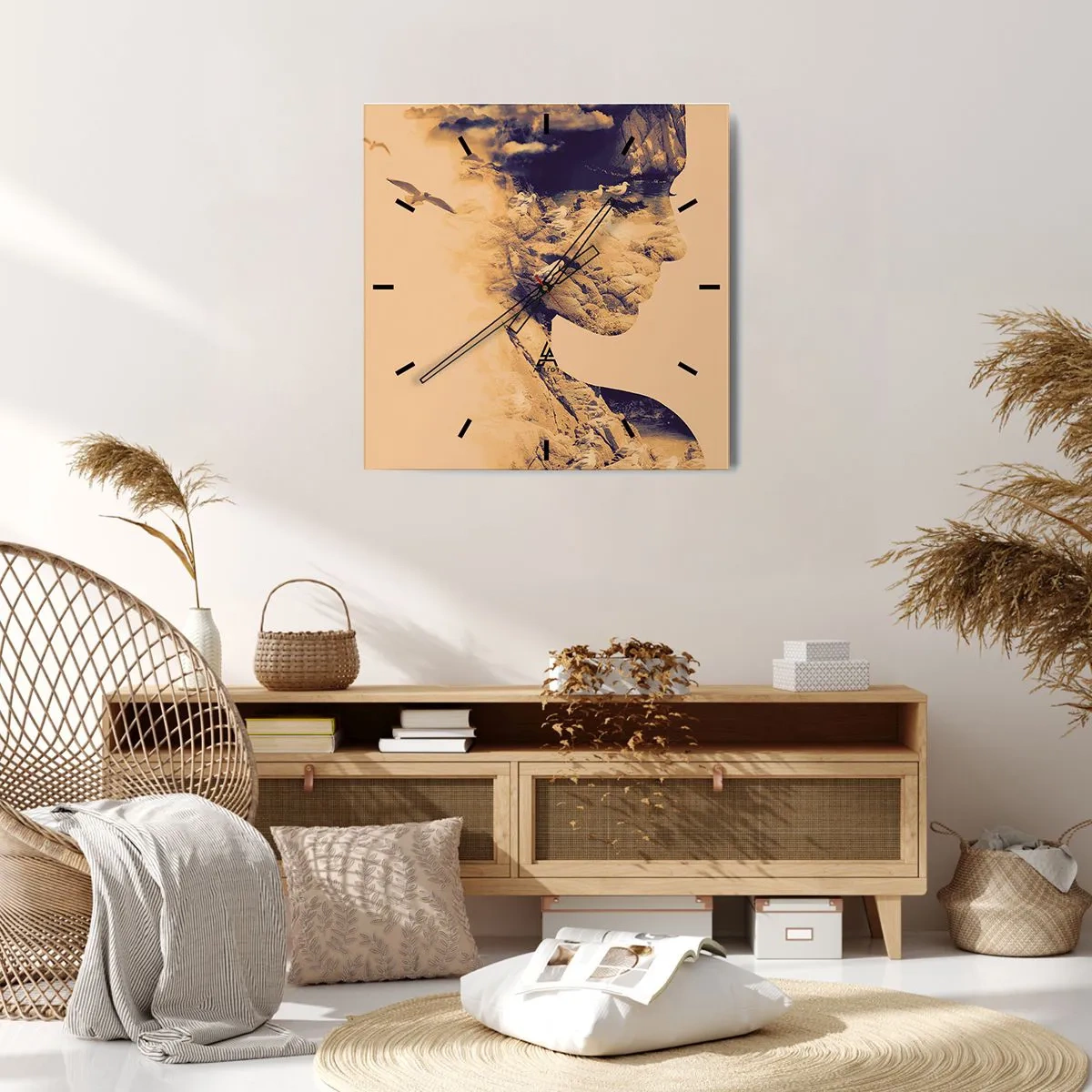 Wandklok - Klok - Van nature mooi - 40x40 cm