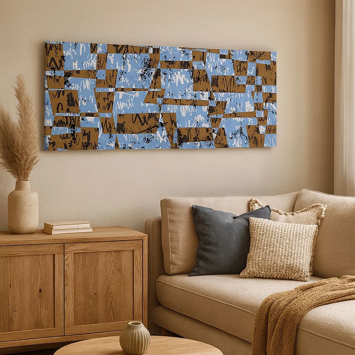 Schilderen op canvas - Een niet-menselijke knipsel - 100x40 cm