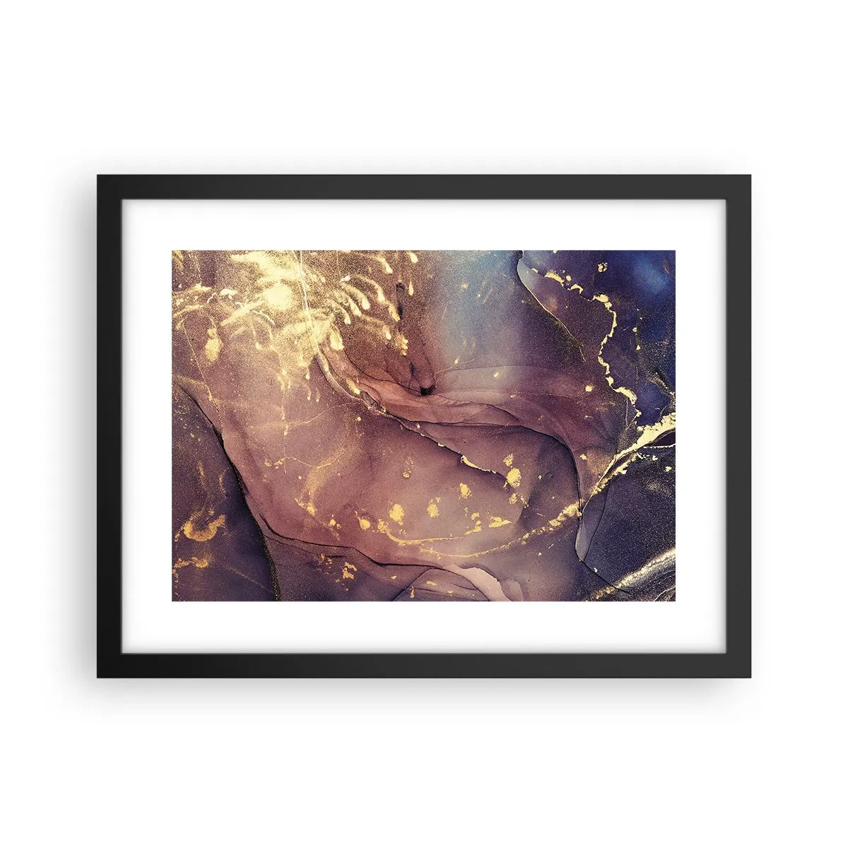 Poster in een zwarte lijst - Materie en geest - 40x30 cm