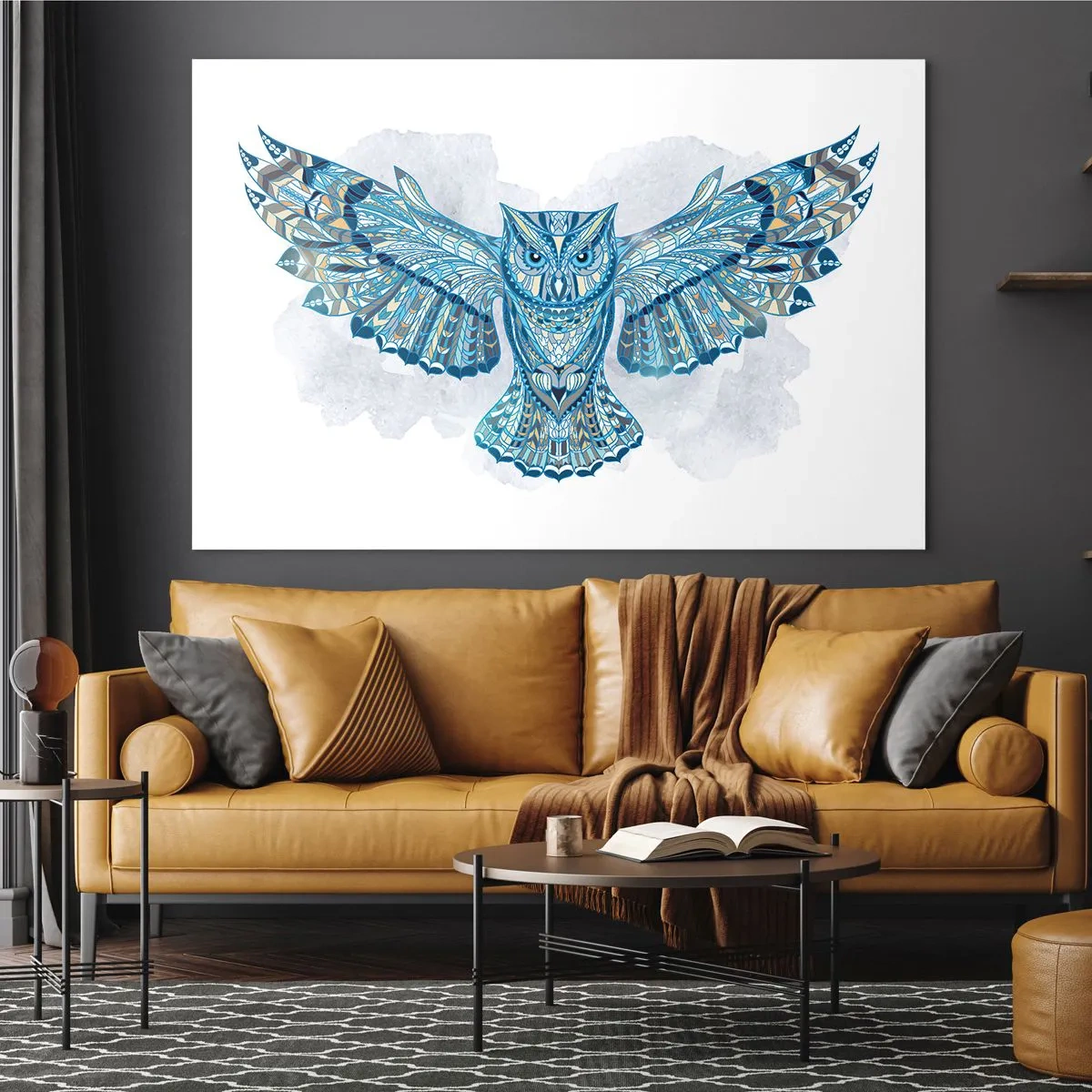 Schilderen op glas - Van een Keltisch heilig bos - 100x70 cm