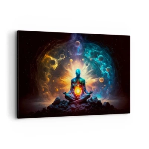 Schilderen op canvas - Kosmische vrede - 100x70 cm