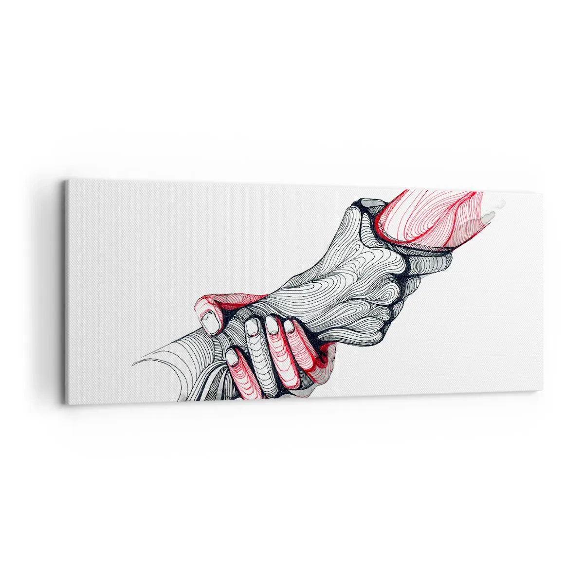 Schilderen op canvas - Je bent in goede handen - 100x40 cm