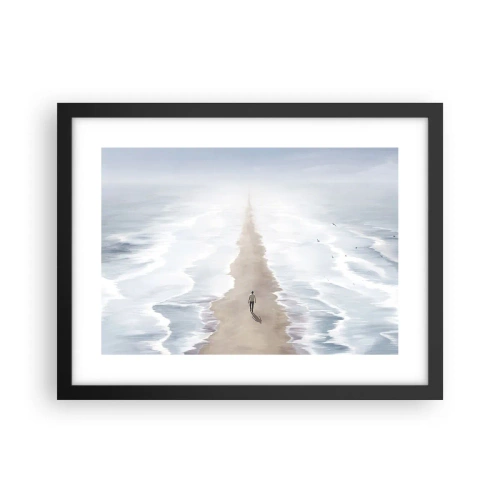Poster in een zwarte lijst - Een gouden toekomst - 40x30 cm