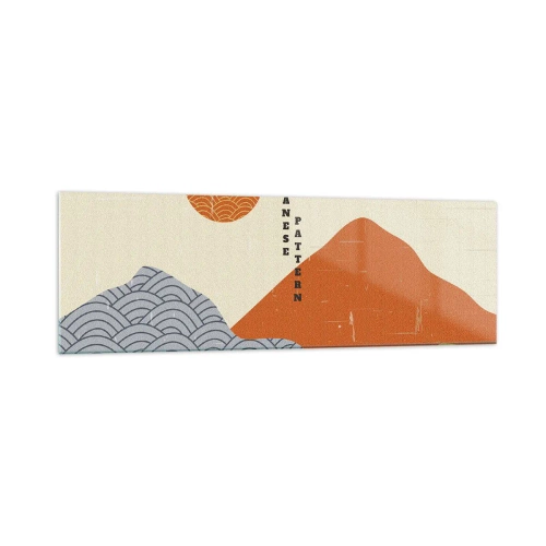 Schilderen op glas - In de Japanse spirit - 160x50 cm