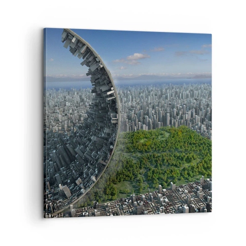 Schilderen op canvas - De natuur is eeuwig - 60x60 cm