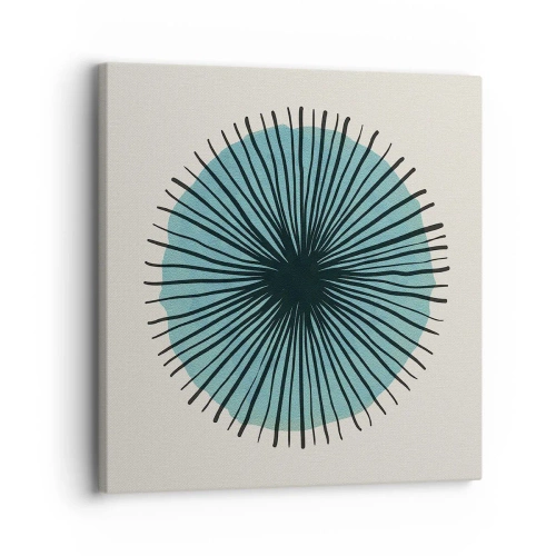 Schilderen op canvas - Stralend in het blauw - 30x30 cm