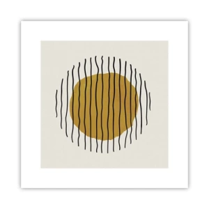 Poster - Abstractie trillend van warmte - 30x30 cm