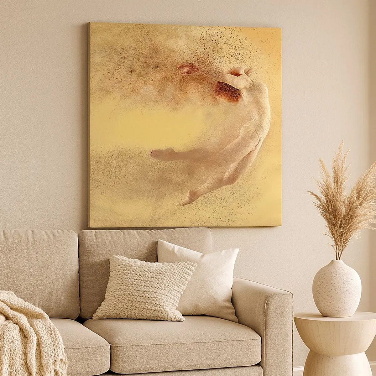 Schilderen op canvas - In dansende extase - 30x30 cm