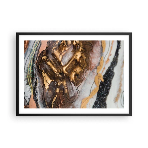 Poster in een zwarte lijst - Het element aarde - 70x50 cm