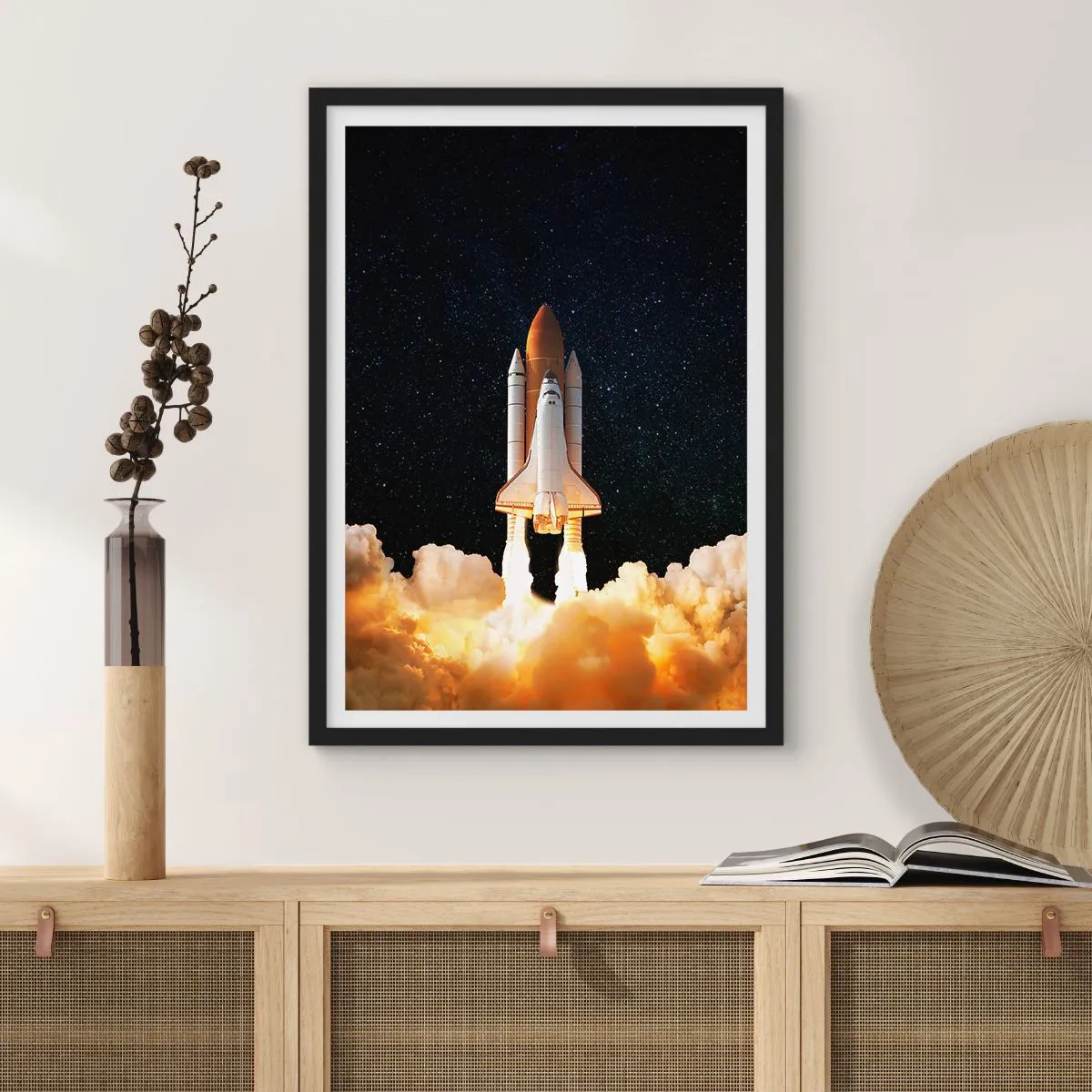 Poster in een zwarte lijst - Advertentie astra! - 30x40 cm