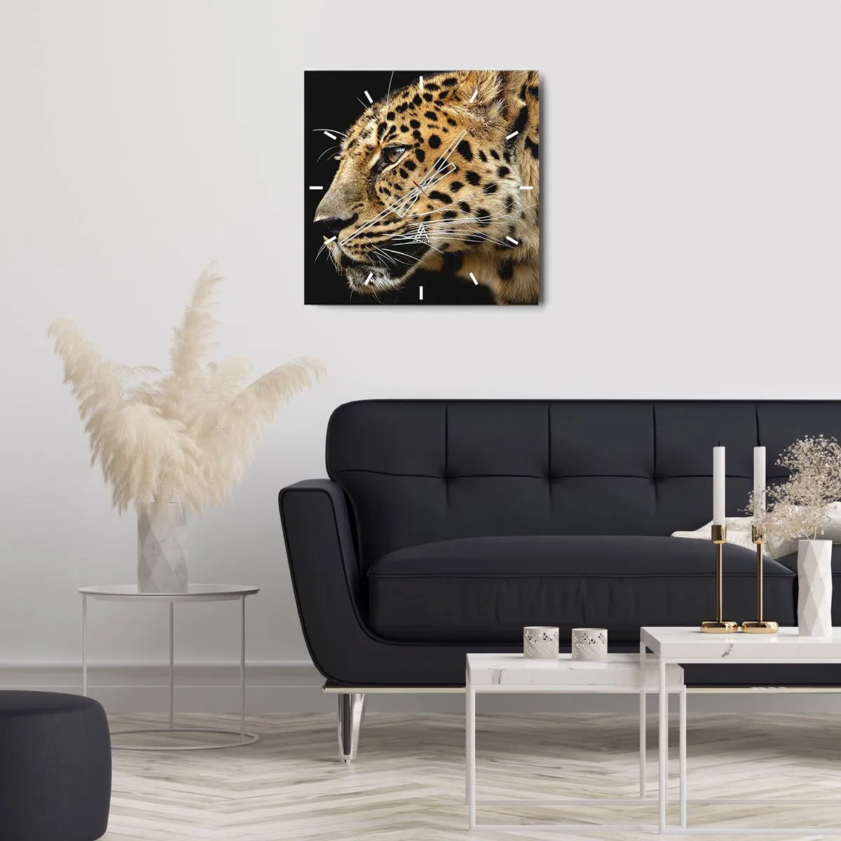 Wandklok - Klok - Rustig, gefocust, klaar - 40x40 cm