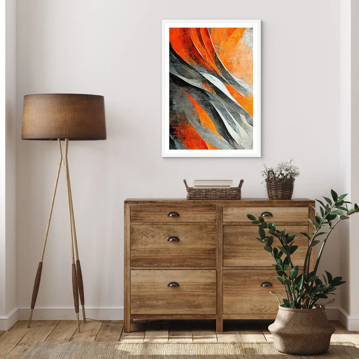 Poster in een witte lijst - Hitte en koude - 70x100 cm