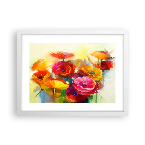 Poster in een witte lijst - Niet alleen rood - 40x30 cm