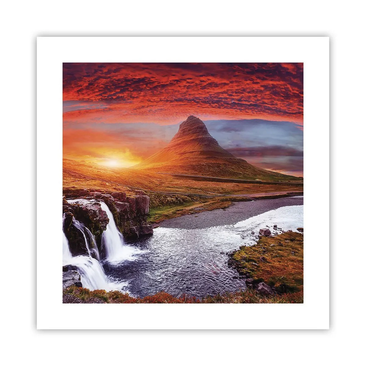 Poster - Een zicht op Midden-aarde - 40x40 cm