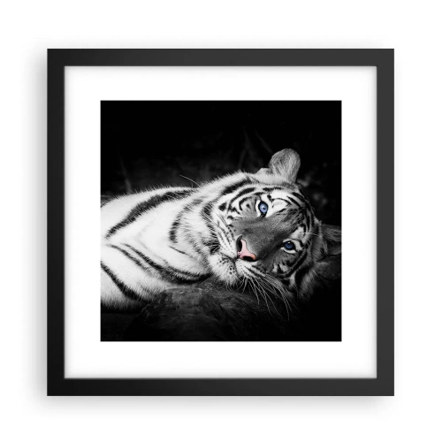 Poster in een zwarte lijst - Wildheid en vrede - 30x30 cm