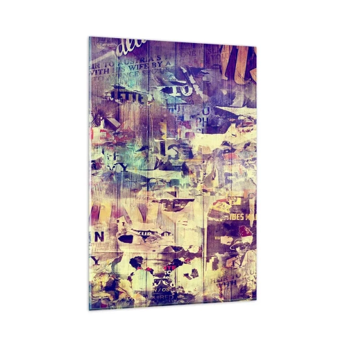 Schilderen op glas - En dat is alles wat er zal blijven - 80x120 cm