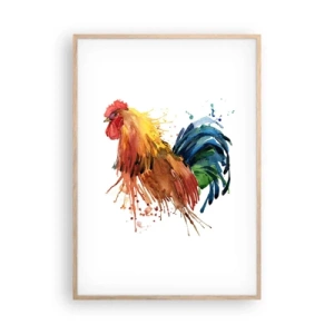 Een poster in een licht eiken lijst - Koninklijk gewaad, koninklijke trots - 70x100 cm