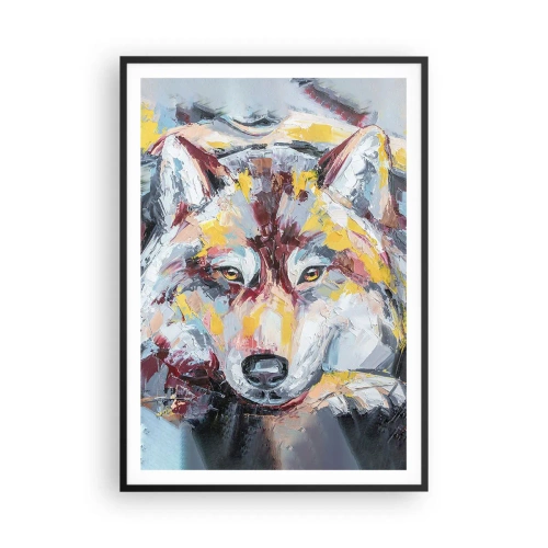 Poster in een zwarte lijst - Gemoedsrust onder dierbaren - 70x100 cm
