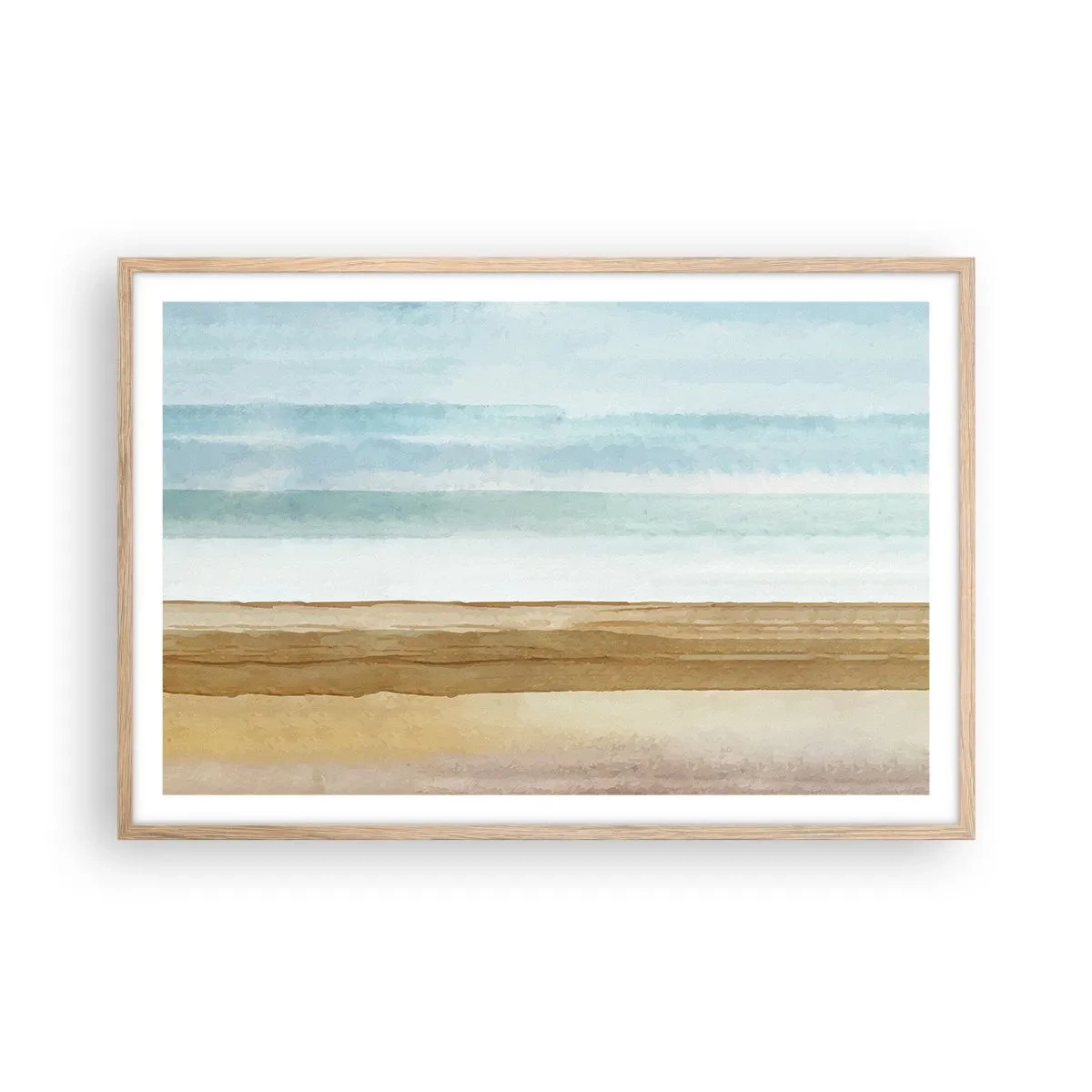 Een poster in een licht eiken lijst - Troost - 91x61 cm