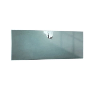 Schilderen op glas - In de armen van de oceaan - 140x50 cm