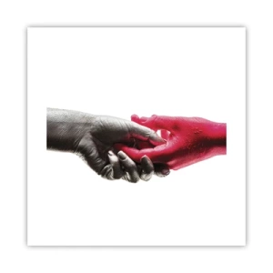 Poster - Samen, hoewel anders - 40x40 cm