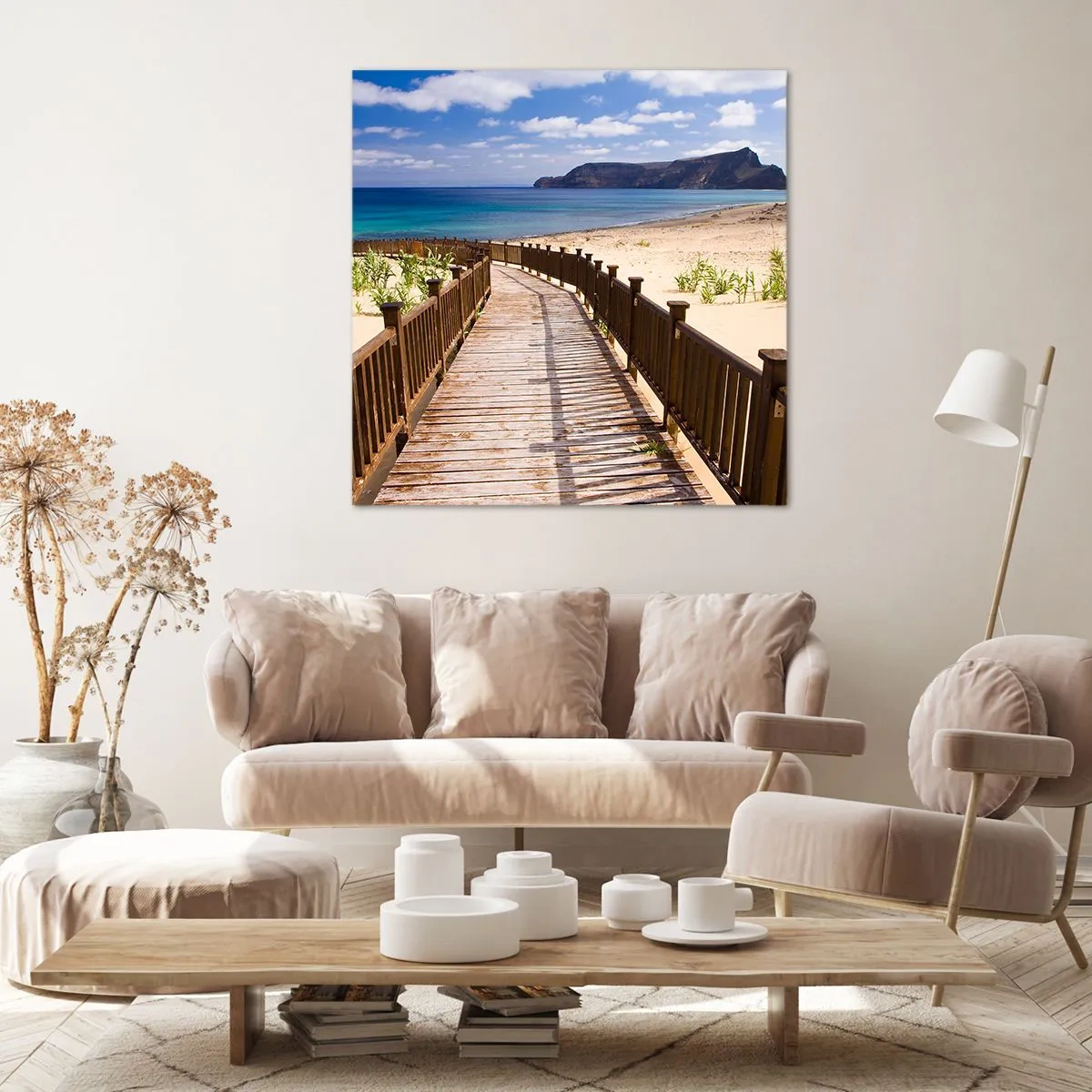 Schilderen op canvas - Neem me mee naar de gelukkige eilanden - 60x60 cm
