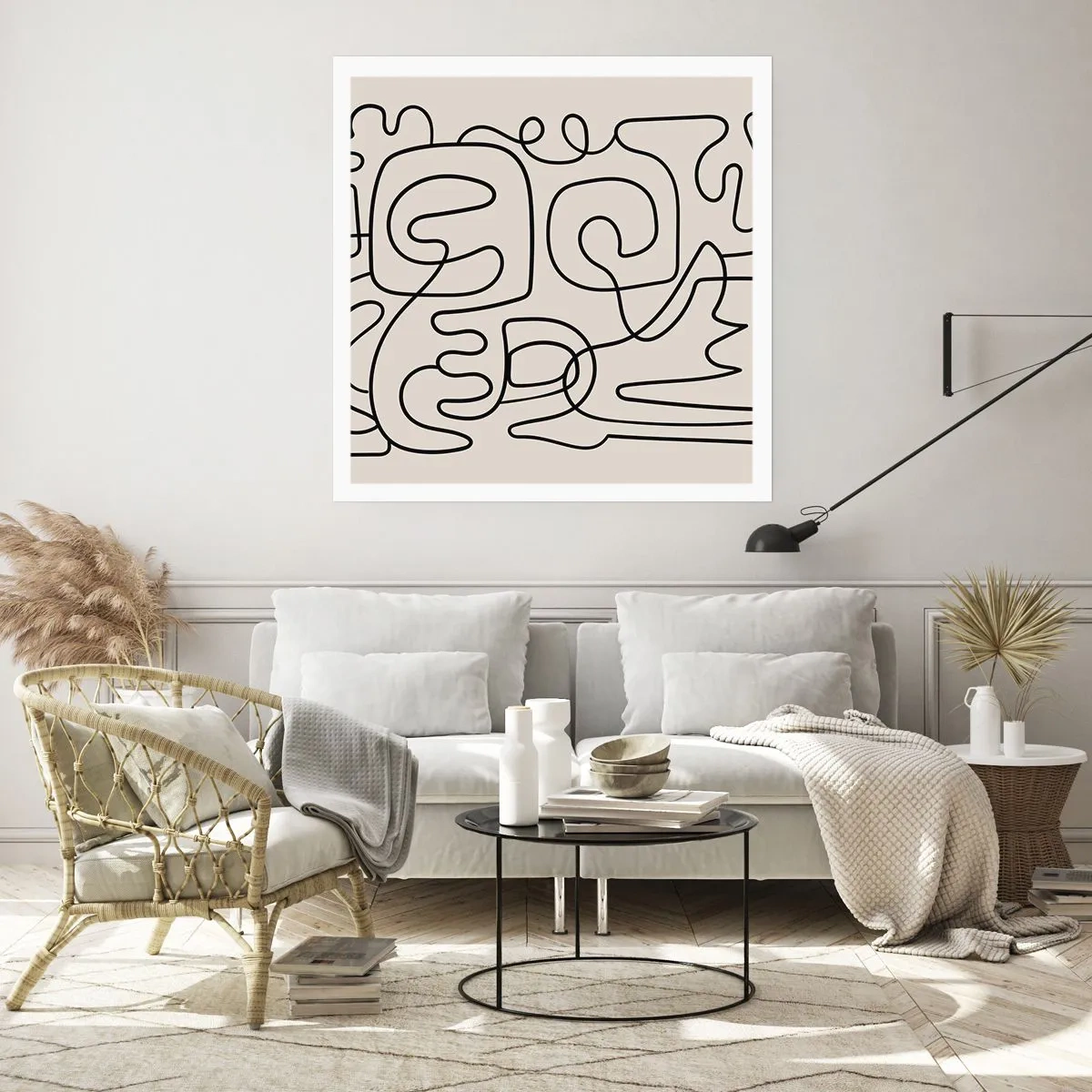 Poster - Volg het pad - 40x40 cm