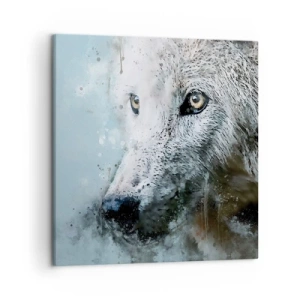 Schilderen op canvas - Ontmoet de wolvenziel - 50x50 cm