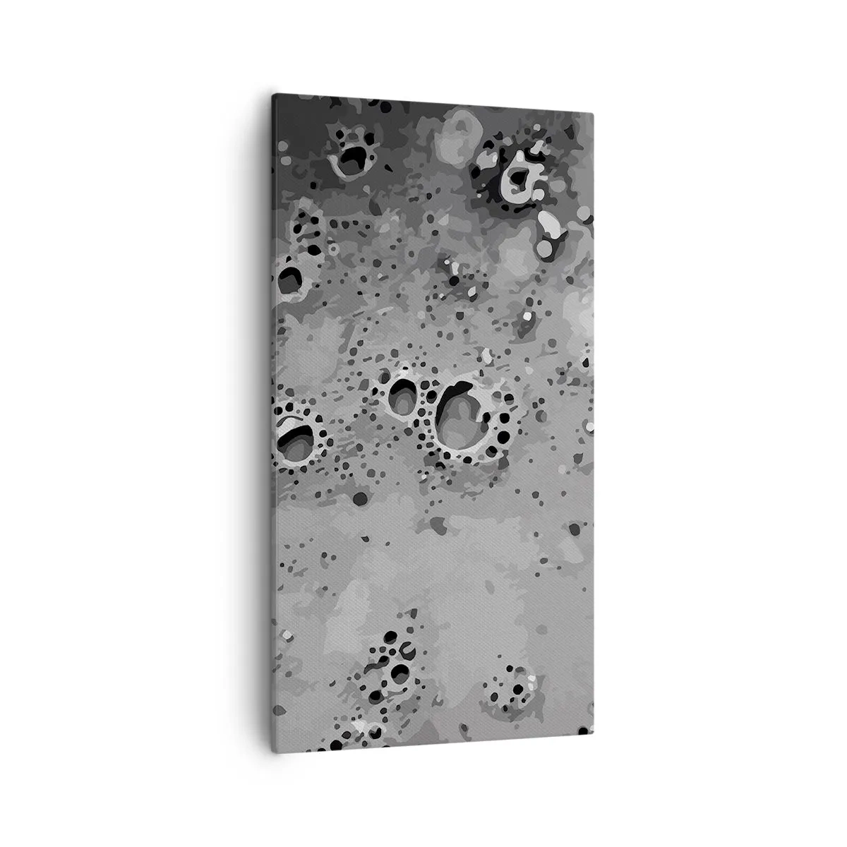 Schilderen op canvas - Als een maanlandschap - 55x100 cm