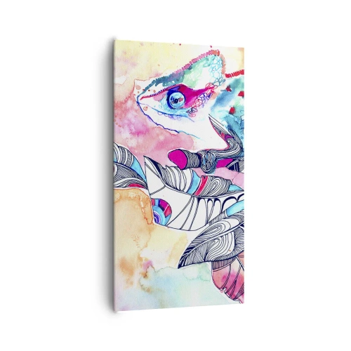 Schilderen op canvas - Zo kleurrijk als onze wereld - 65x120 cm