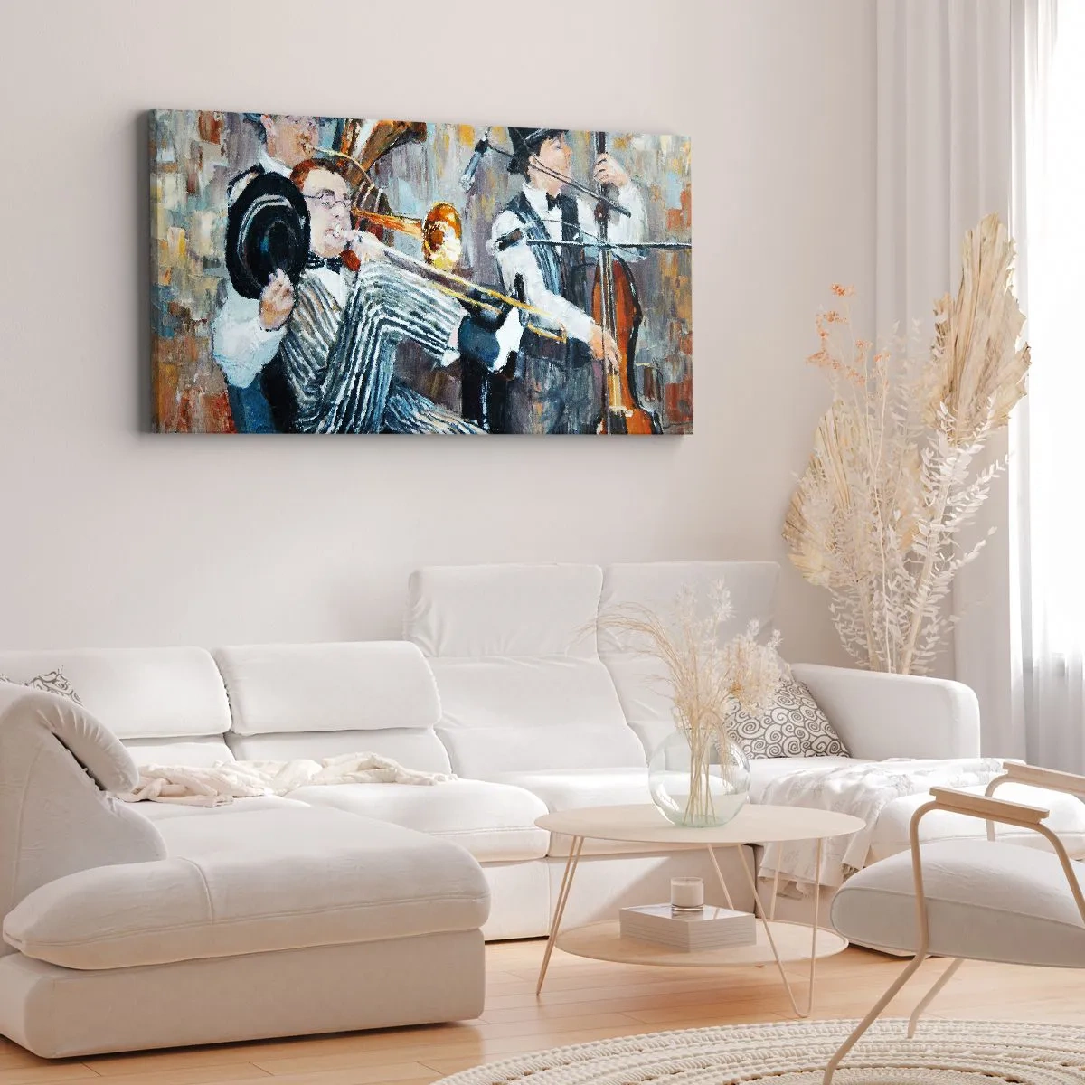 Schilderen op canvas - Al die jazz - 160x50 cm