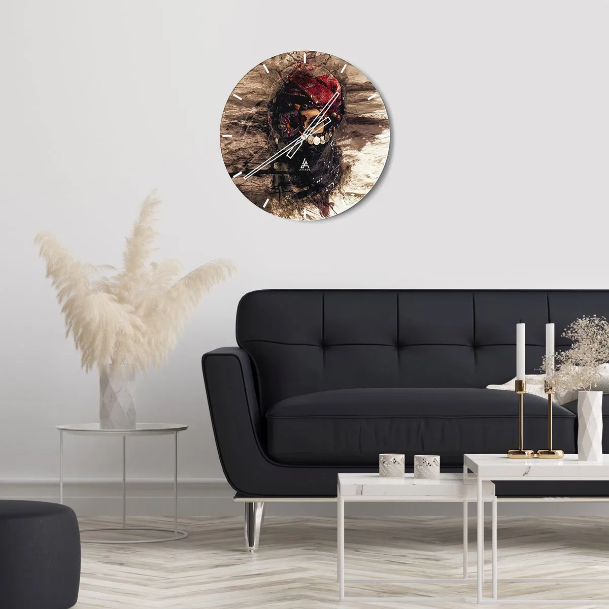 Wandklok - Klok - Op zijn zachtst gezegd verontrustend - 30x30 cm