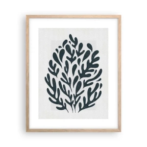 Een poster in een licht eiken lijst - Vormen van de natuur - 40x50 cm