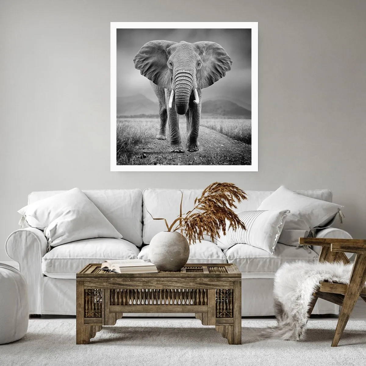 Poster - De gastheer heet je welkom - 60x60 cm