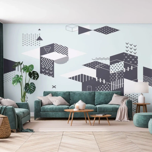 Fotobehang op maat Premium Sand - In de ziel van een wiskundige - Abstractie, Deel, Modern patroon