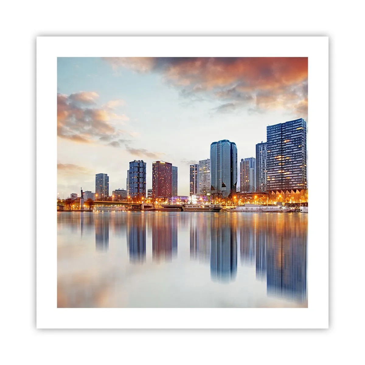 Poster - De monumentale rust van Parijs - 50x50 cm