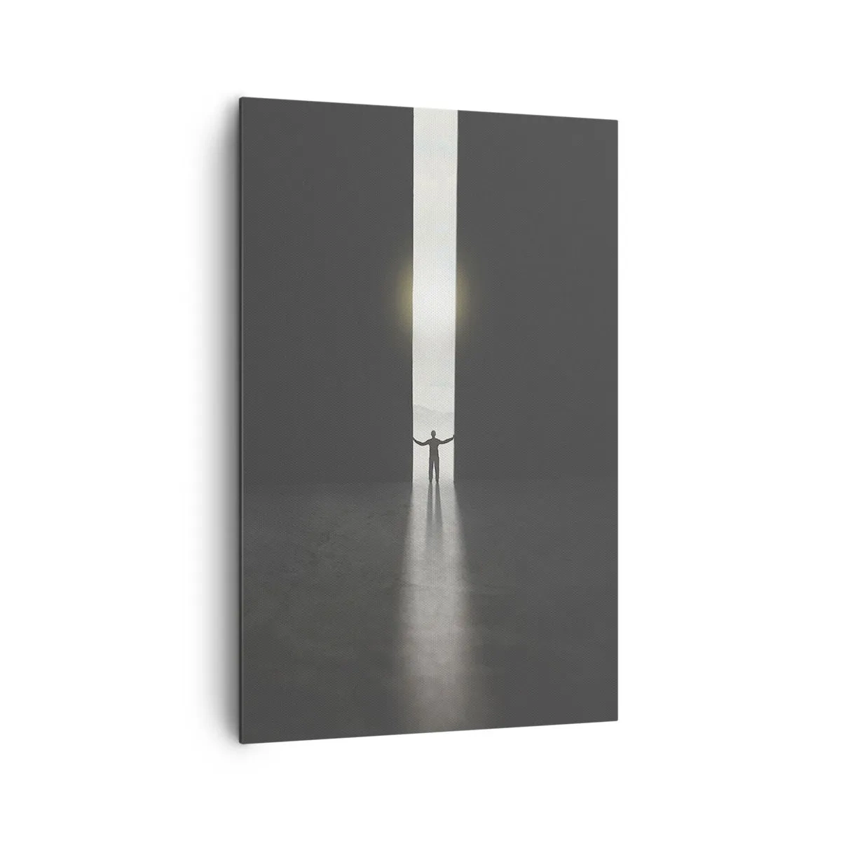 Schilderen op canvas - Een stap naar een mooie toekomst - 80x120 cm