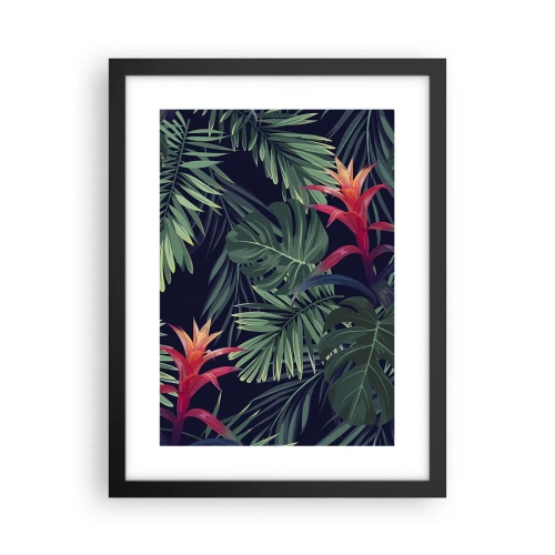 Poster in een zwarte lijst - Ontsteken in het groen - 30x40 cm